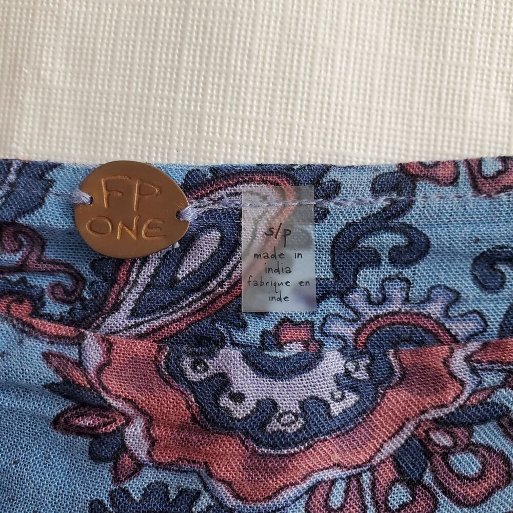 Free People Women's Multicolor Palazzo Pants Paisley Wide-Leg Size Small (C-6) - Picture 10 of 12